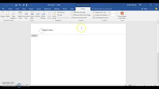 Full Screencast Recording: Header in Microsoft Word