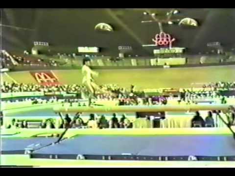 7th T CHN Yu Feng BB 1985 World Gymnastics Championships 9 675 