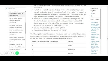 Add Dynamic Content to Marketing Emails - Microsoft Dynamics 365 Marketing Module