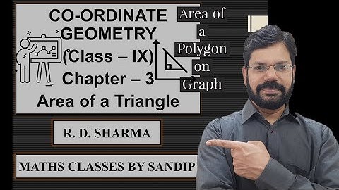 Co-ordinate Geometry, Class-IX(R. D. Sharma), Area of Triangle