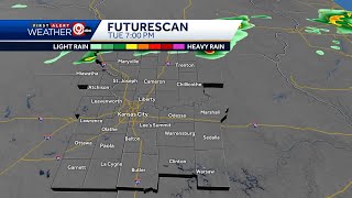 Radar shows chance for rain, thunderstorms Tuesday night into Wednesday