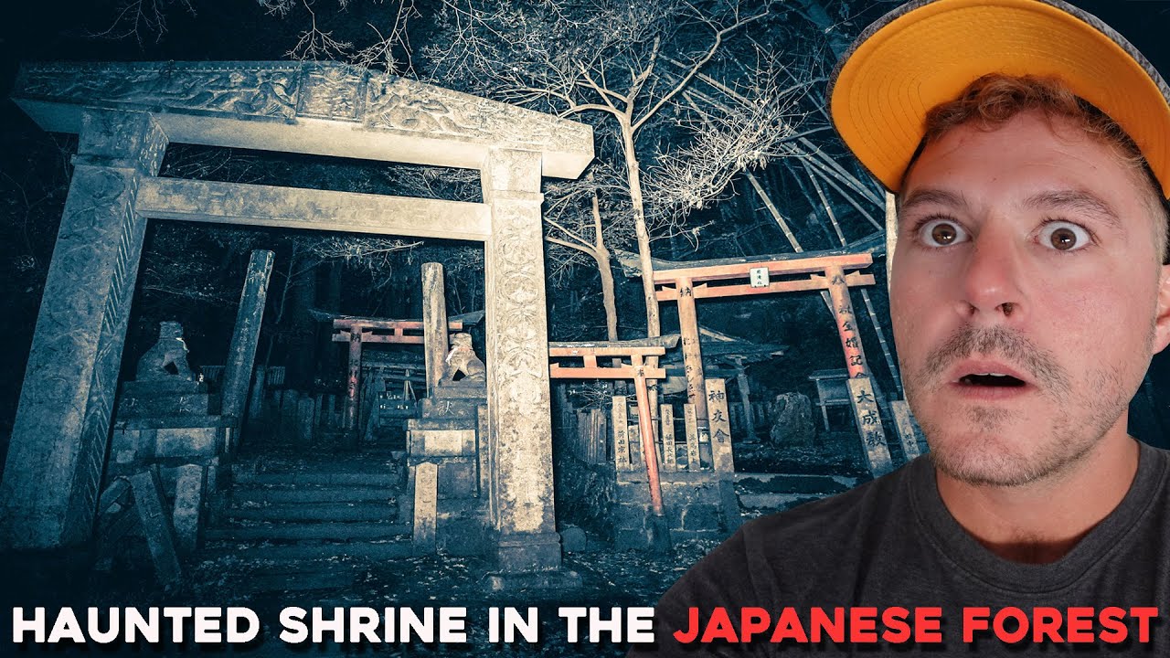 (VERY SCARY) A NIGHT ALONE IN THE HAUNTED JAPANESE FOREST | OIWA SHRINE