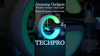 Amazing Gadgets 15 Wtt Wireless Charger Lamp Light Bluetooth Speaker Alarm Clock shorts gadgets