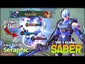 Almost 7k match saber is real that skill timing by seraphic top 2 global saber  mobile legends