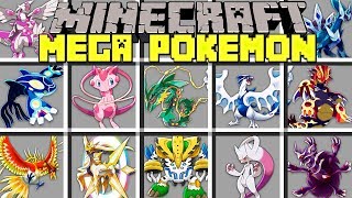 Minecraft PIXELMON MOD  POKEMON, LEGENDARIES, MEGA EVOLUTIONS!! 