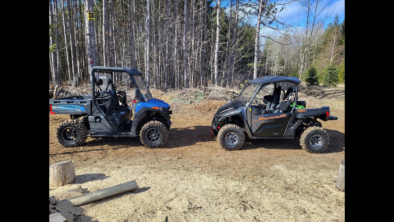 2022 Yamaha Wolverine 850 and 2022 Cfmoto Uforce 600 trail ride