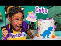 Dinosaur Cake Baking with Meekah ! | Educational Videos for Kids