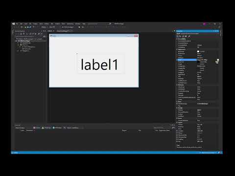 How to change label size in visual studio windows forms - YouTube