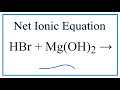Net Ionic Equations and Charge Conservation