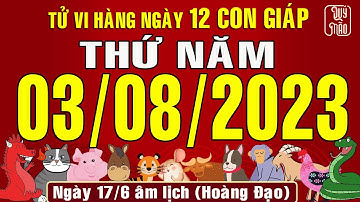 Tử vi Phương Đông hàng ngày, Thứ Năm (03-08-2023) của 12 con giáp, chuẩn xác nhất (Bản Full )