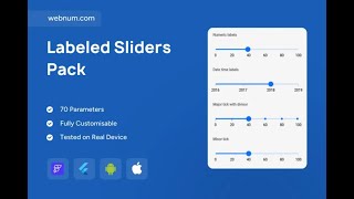 FlutterFlow Slider Pack Widget 🎚️ (Labeled Sliders) #flutterflow #slider #widget