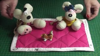 Patchwork, Quilt, Puppendecke; Platzdeckchen nähen.