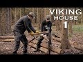 Building a Viking House with Hand Tools: A Bushcraft Project (PART 1)