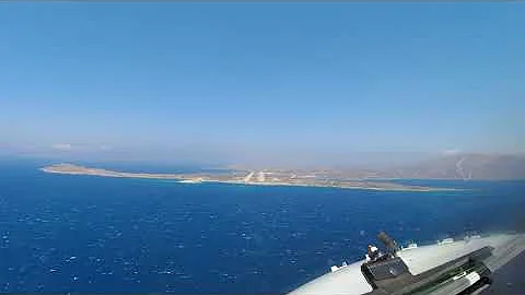 Hyperlapse Karpathos (AOK) visual approach runway 30, pilot view