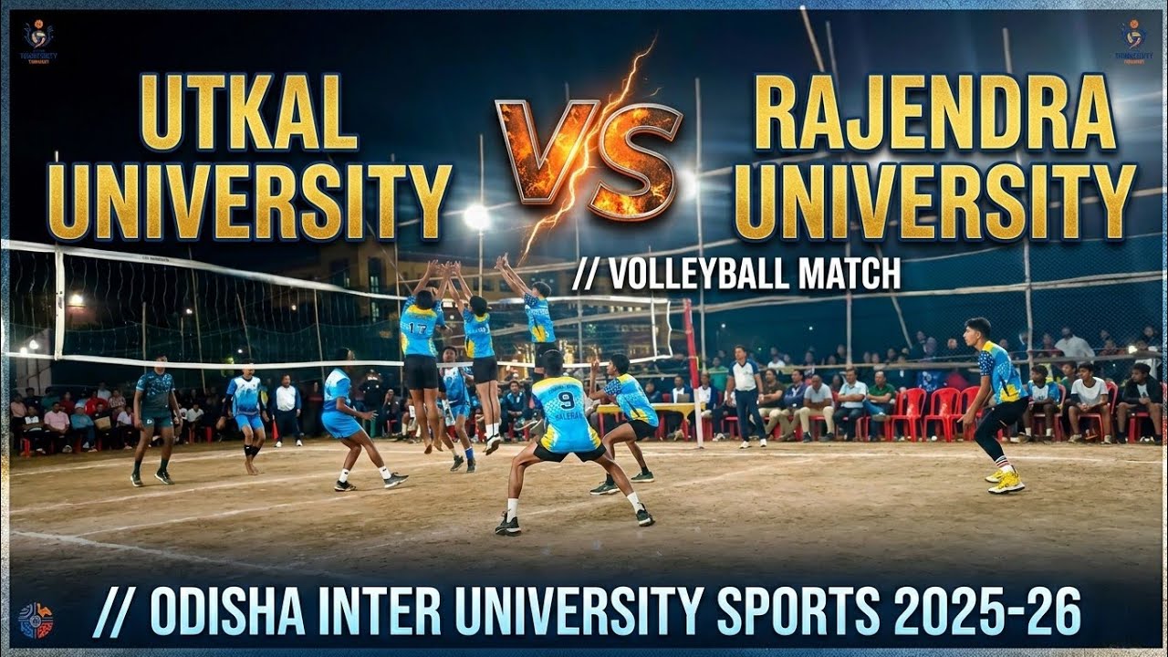 INTENSE Volleyball Battle 🔥 Utkal University vs Rajendra University| Odisha Inter-University 2025-26