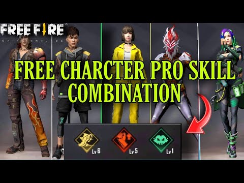 Pro skill combination with free character🔥|free fire best ...