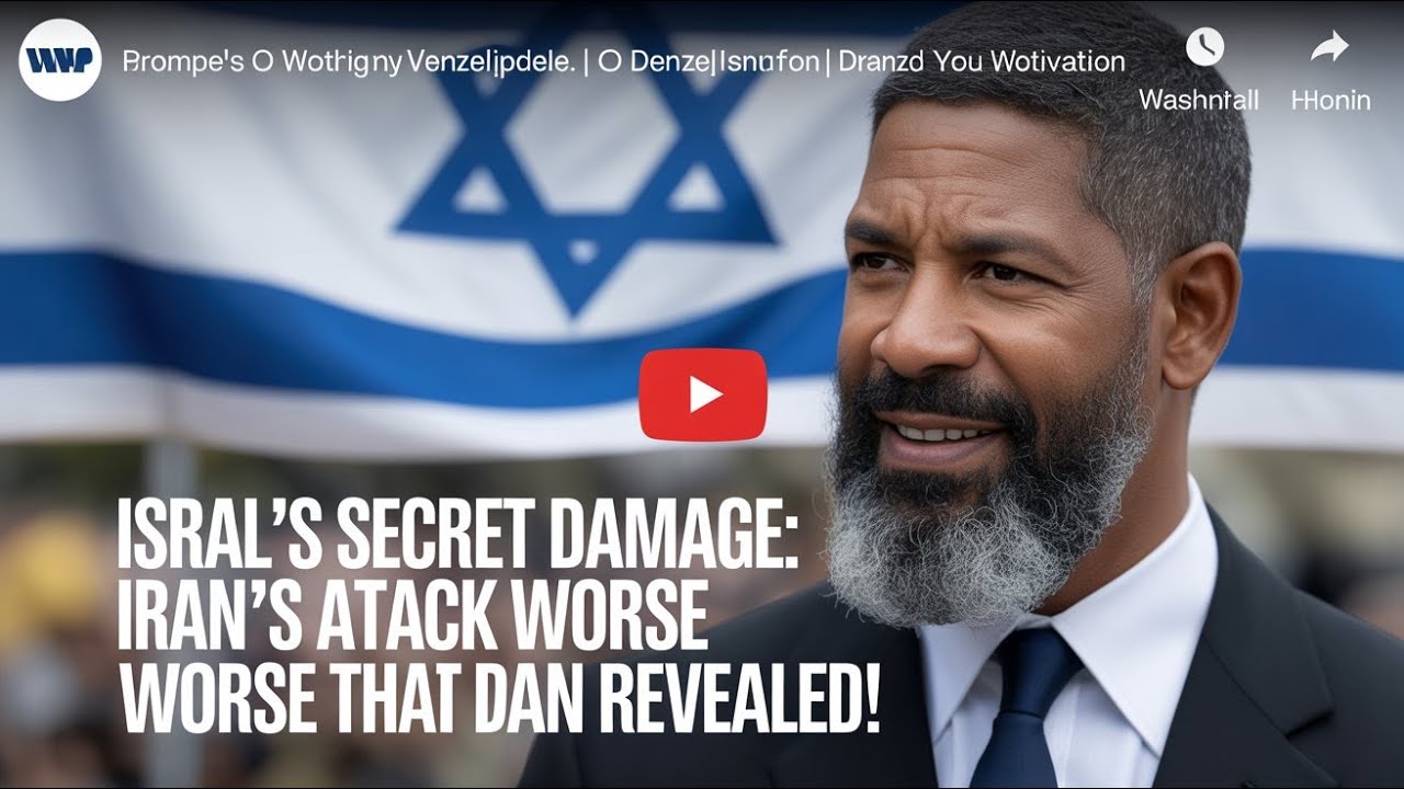 Israel's Secret Damage: Iran's Attack Worse Than Revealed! | Denzel Washington speech Motivation