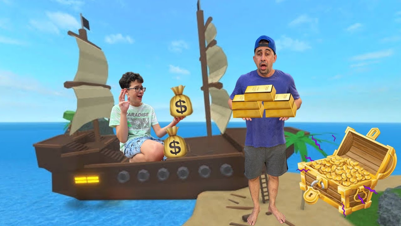 CONSTRUA UM BARCO POR UM TESOURO!! - Roblox