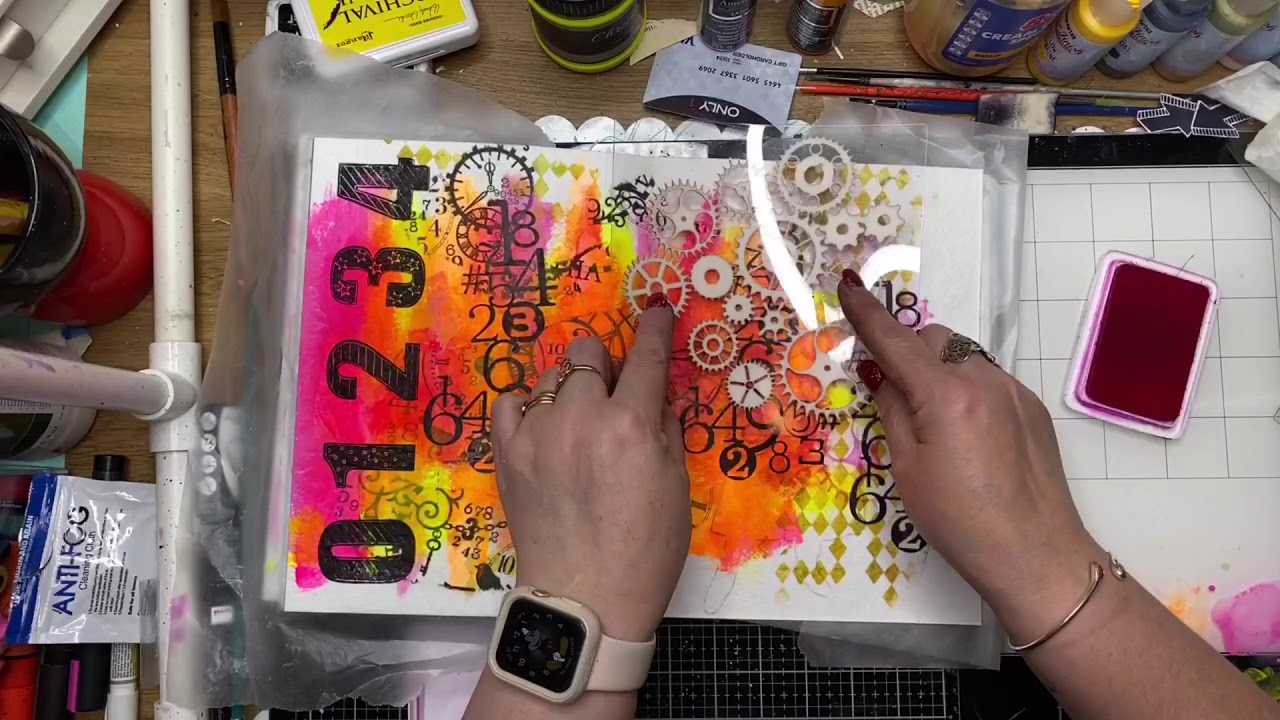 mixed media art journal page - Get up, show up and never give up. For Scrap Fx design team