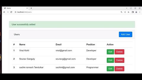 Node js CRUD operations MySQL
