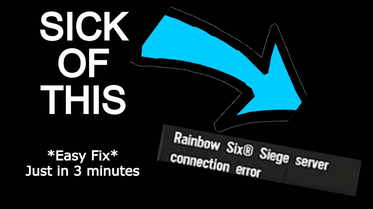 Download *NEW* How To Fix The Connection Error In Rainbow Six Siege In 2021 On All Consoles!!!