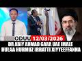 Thursday News 12 03 2026 Dr Abiy Ahmed To UAE Iranian Army A3multimediastudio