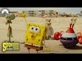 SpongeBob, Patrick, & Sandy EXPLORE the Beach & More Out of Water Moments 🌊 | The SpongeBob Movie