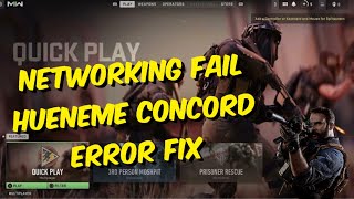 How To Fix Modern Warfare 2 Connection Failed - Networking is Offline Hueneme Concord Error screenshot 1