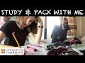 STUDY & PACK WITH ME | PRODUCTIVE DAY PREPARING FOR 2ND YEAR AT CAMBRIDGE UNI