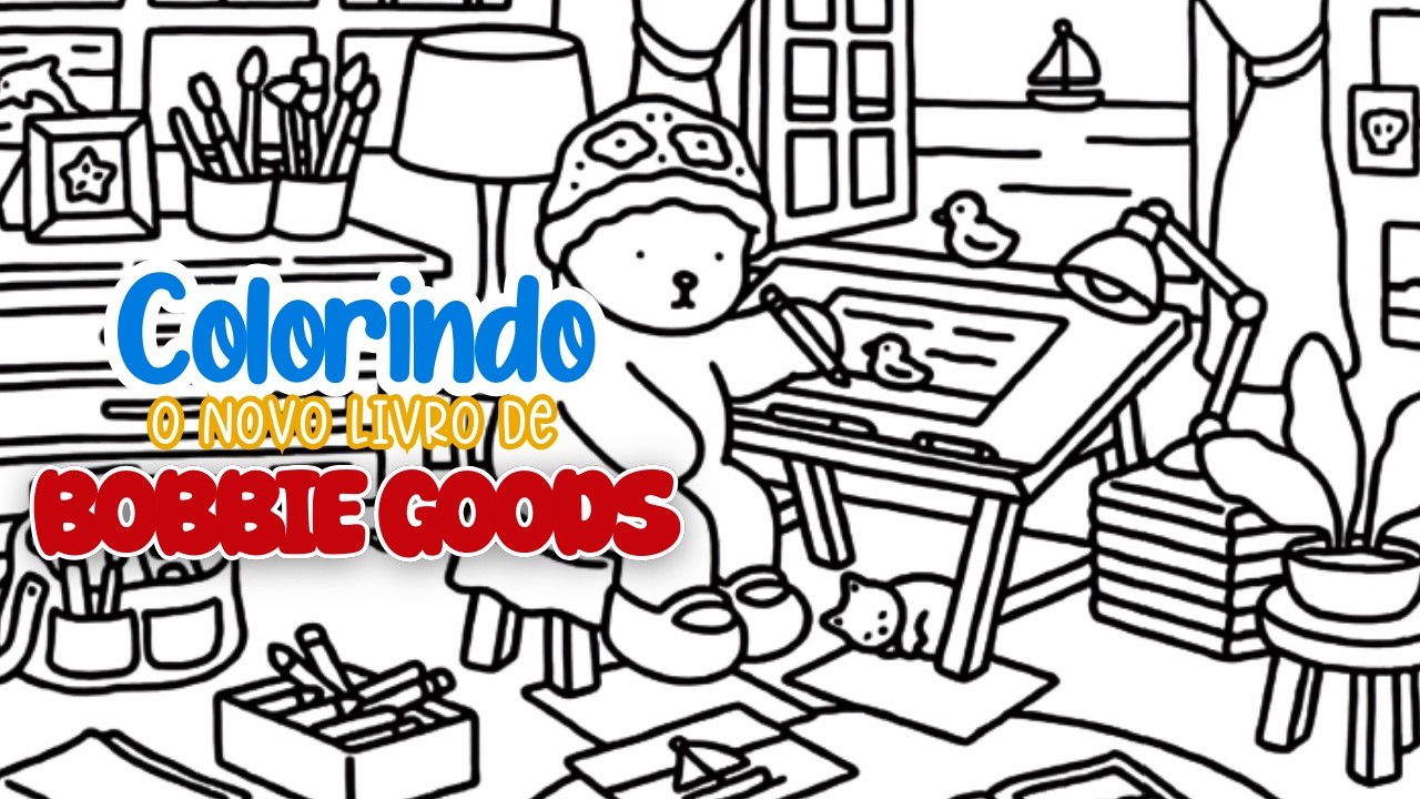 PINTANDO O NOVO LIVRO DE BOBBIE GOODS 
