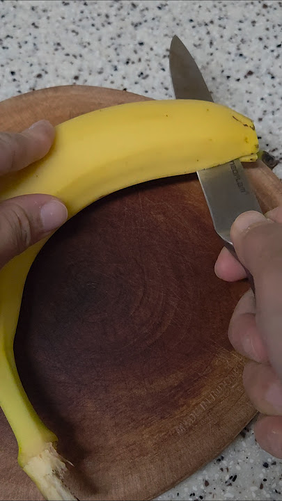 SLICING BANANA #banana #shortsfeed #shorts #shortsviral