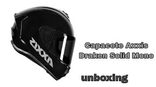 Capacete Axxis Draken Solid (unboxing)