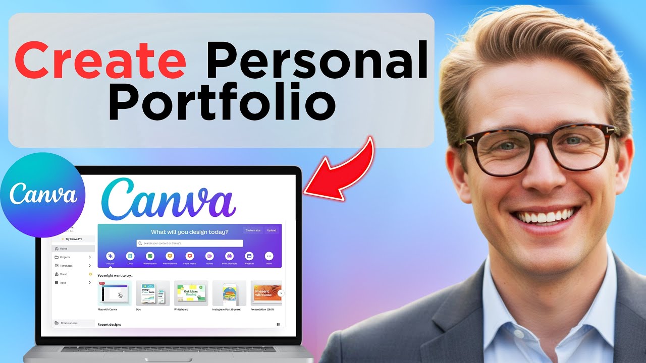 How To Make A Personal Portfolio Using Canva 2025 | Tutorial For ...