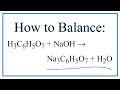 Balancing Chemical Equations with Citric Acid