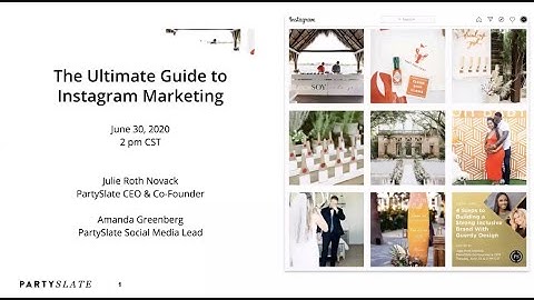 PartySlate Digital Event: The Ultimate Guide to Instagram Marketing