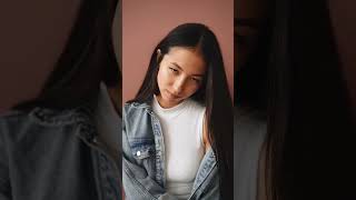 Confident Beauty | Natural Light Portrait in Denim Aesthetic