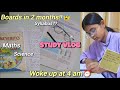 Early morning Study vlog indian 🕓| Woke up at 4am😰 |pre board preparation class10 vlog #cbse