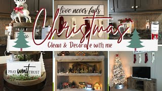 CHRISTMAS DECORATE AND CLEAN WITH ME 2021 \/DECORATING FOR CHRISTMAS \/2021 COZY CHRISTMAS DECOR🎄