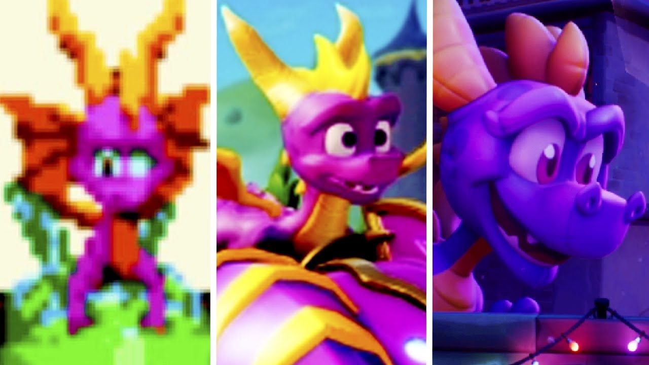 Evolution of Spyro in Crash Bandicoot Games (20032021) YouTube