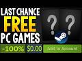 LAST CHANCE FOR 2 FREE STEAM PC GAMES + GREAT STEAM PC Game DEALS!