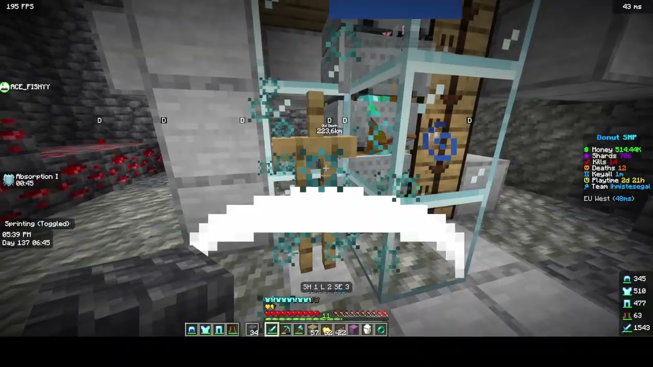 I built a trap on DONUT SMP 