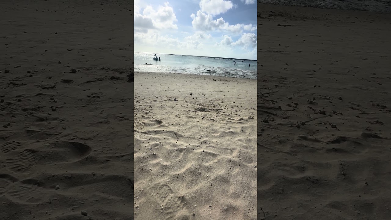 台風の後のグアムのビーチ!すこーし浜が小さくなっていた件!