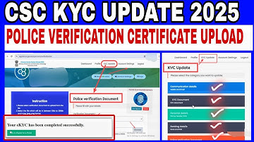 CSC VLE KYC UPDATE 2025 | Csc me police verification upload kaise kare | CSC Vle E-kyc update 2025
