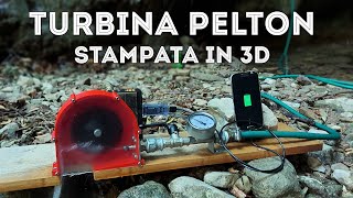 Energia Elettrica Pulita con Turbina Pelton Stampata in 3D  Energia Idroelettrica Fai Da Te