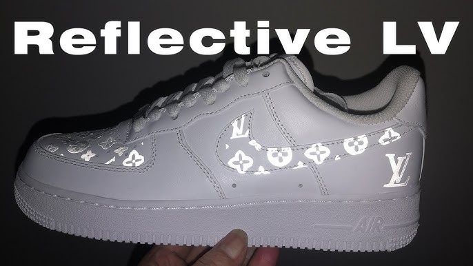 Custom Air Force 1 Drip LV Patches, Easy Iron On Black Drip LV