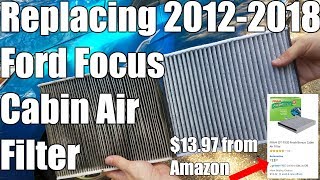 How to Replace Cabin Air Filter 2012 - 2018 Ford Focus