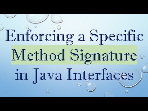 Enforcing a Specific Method Signature in Java Interfaces