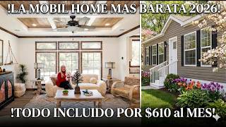 ¡Oportunidad ÚNICA de tener CASA! Mobil Home o TRAILA ECONOMICA por $610 al Mes Todo Incluido