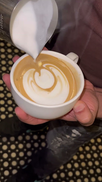 Cappuccino coffee #shorts #coffee #cappuccino #latteart #barista #latte