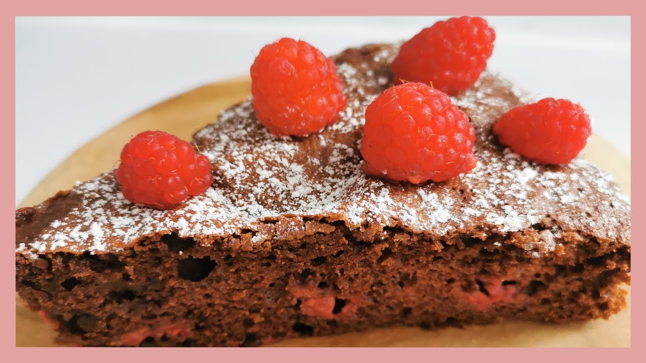 Recette du gâteau chocolat framboise • Cook&Record